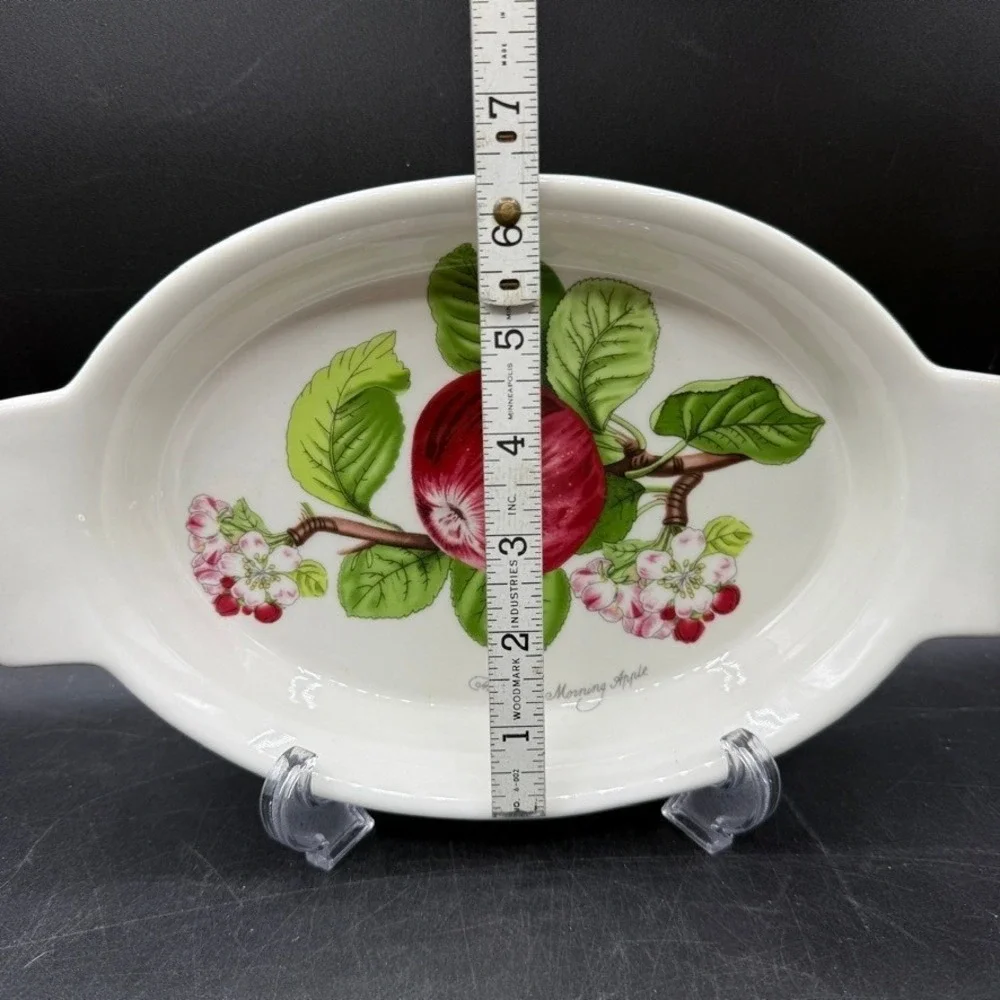 Portmeirion Pomona Morning Apple Oval Au Gratin Baking Serving Dish 12-3/4